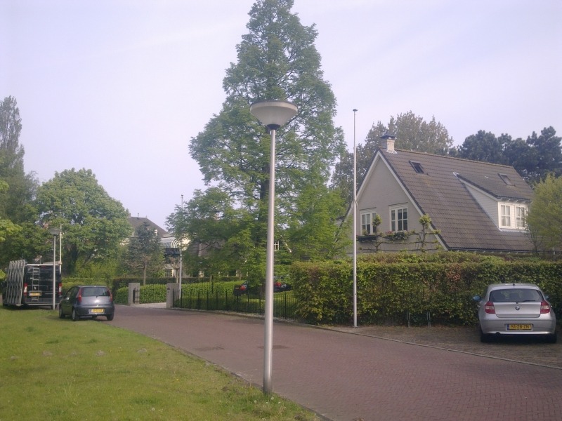 Overzicht van de villa na plaatsing van de Velux dakvensters